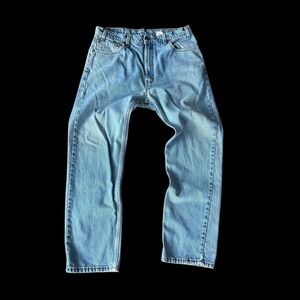 Vintage 90's Levis 505 Regular Fit Distressed Jeans Made in USA 32x30